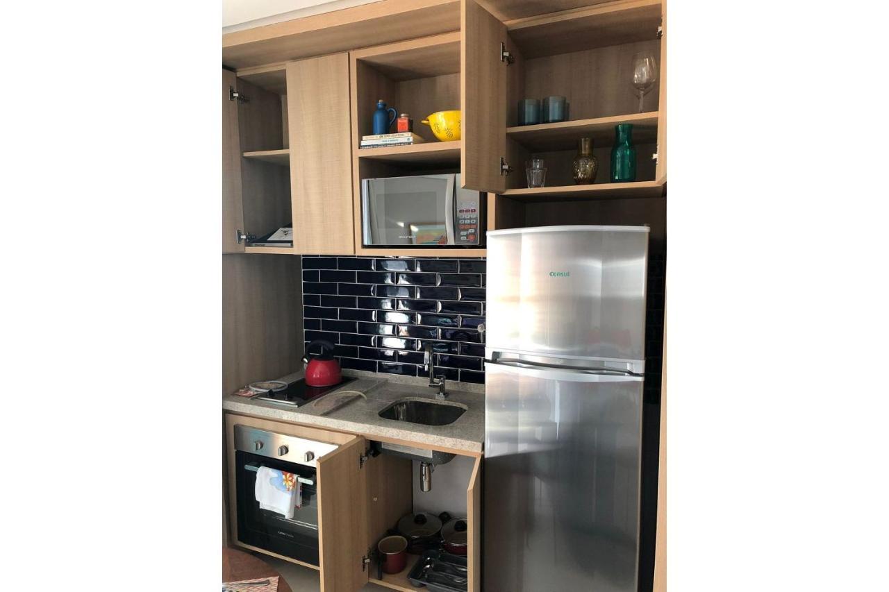Estanconfor Santos Com Vista Mar Ac Garagem Sacada Fechada Lägenhet Exteriör bild