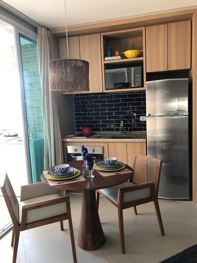 Estanconfor Santos Com Vista Mar Ac Garagem Sacada Fechada Lägenhet Exteriör bild